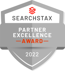 SearchStax Partner Excellence Award logo